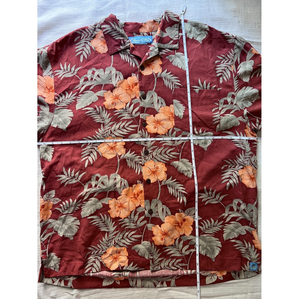 Bermuda Bay XXL Hawaiian Floral Camp‎ Shirt. Tropical Resort cool dad - grandpa - Picture 6 of 7